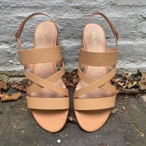 Chinese Laundry Tan Strappy Sandals